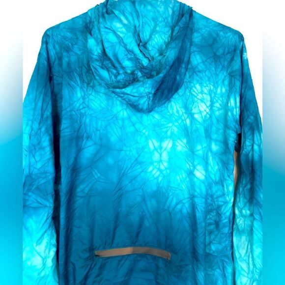 Adidas hooded zip up nylon windbreaker w/ color wash and crinkly texture🎉 - Picture 3 of 14